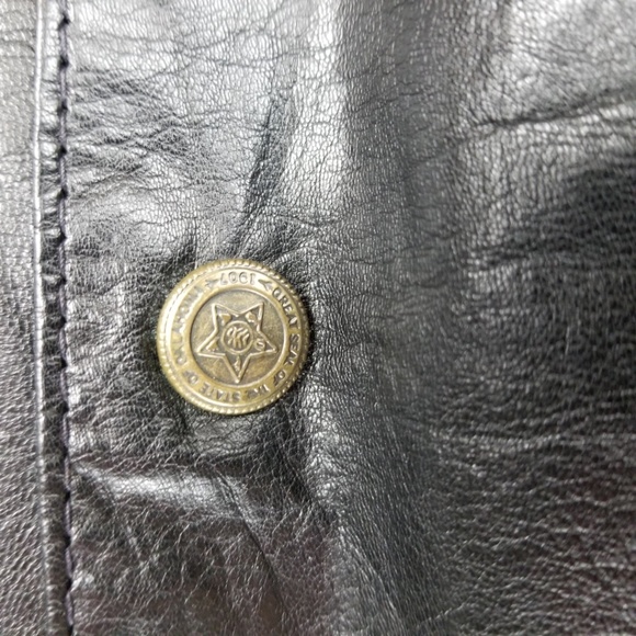 SATREL Black Leather & Fabric Vest Sz L - Picture 3 of 8